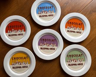 Pottery Barn Chocolate Dessert Plates