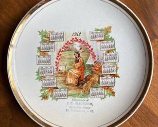 1912 Native American Calendar Plate