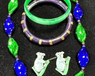 Glass Bead Necklace Other Pieces