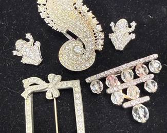 Classic Rhinestone Pins Clips