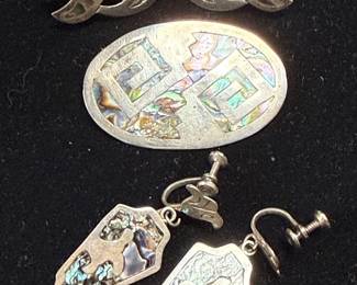 MLV Taxco brooch Complementing Earrings