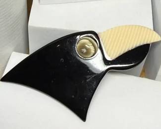 Lea Stein Paris Toucan Brooch 