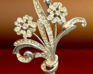 Reja Sterling Floral Pin