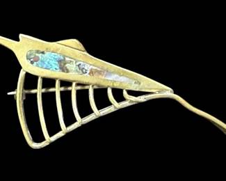 Los Castillo Taxco Abstract Brooch