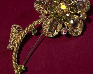 West German Floral Brooch