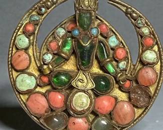 Tibetan Buddha Brooch