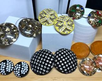 Vintage Button Style Earrings