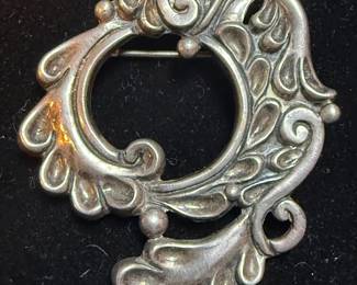 Margot De Taxco Sterling Pin 
