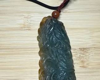 Carved Jadeite Pendant