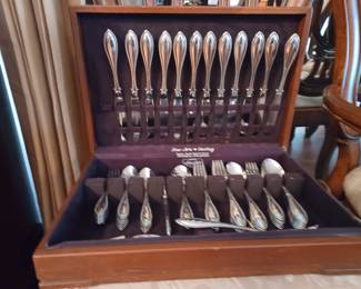 In a Sterling case! Oneida. Not sterling!!!