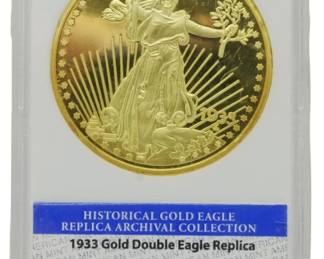 257 - 1933 Gold Double Eagle Replica, 24K Clad