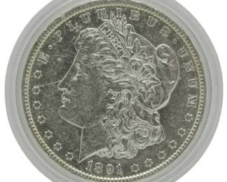 56 - 1891-O Morgan Silver Dollar