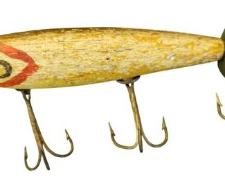 1003 - Antique Fishing Lure - 4" long possibly made by Jim Pfeffer