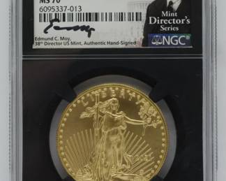 248 - 2021 MS70 50 Dollar Eagle Gold Coin