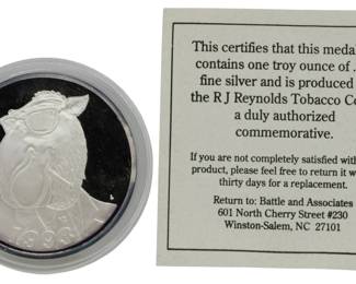 153 - 1993 Camel 1 Troy Silver oz Round