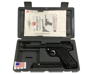 4757 - Ruger Mark II .22LR w/ case S/N 222-56470 NO SHIPPING AVAILABLE FOR ANY GUNS All guns will be sold according to Virginia law. ONLY VA RESIDENTS can bid on PISTOLS. Any firearm purchased at auction must be picked up at C&D Family Pawn Shop, exceptions. A background check will be required with a valid ID. C&D Family Shop will charge a fee per in-state long gun or pistol of $25 for transfer and for Out-of-State long gun a $30 fee. If you live in NC, you need to provide 2 forms of ID and there will be a $25 transfer fee for long guns. Pistols available only to VA residents. Firearms will be available for pick up Wednesday, February 18, 2026, after 12 noon at the C&D Family Pawn Shop located at 646A Piney Forest Rd, Danville, VA 24540, 434.791.2366