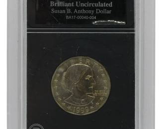 161 - Uncirculated 1999 Susan B. Anthony Coin in Case