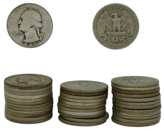 186 - 37 1930s & 1940s Quarters
