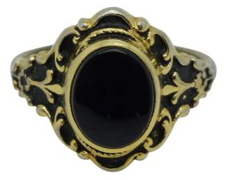 273 - Black Opal Ring, Ring Size: 6.5