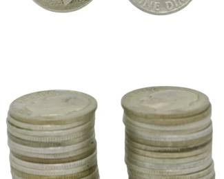 219 - 47 1950s Dimes