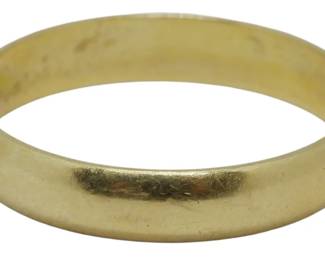 282 - 14K Gold Band Ring Size: 9, 0.10oz