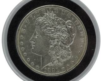 67 - 1891-CC Carson City Silver Dollar
