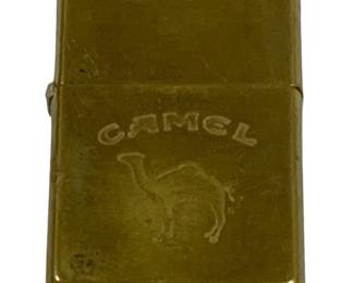 4789 - 1992 Brass Zippo "Camel" Lighter Used as is electric/electronic/mechanical item. No guarantee all components, untested