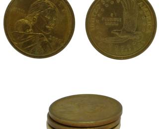 179 - 5 Sacagawea Dollars