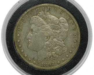 63 - 1892-CC Carson City Silver Dollar
