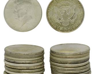167 - 20 1964 Kennedy Half Dollars