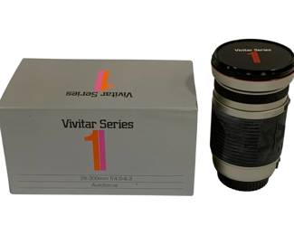 4796 - Vivitar Series 28-300mm f/4.0-6.3 Autofocus Lens w/ box Used as is electric/electronic/mechanical item. No guarantee all components, untested