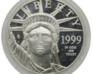 173 - 1999 .9995 Platinum Layered $100 Coin in Case