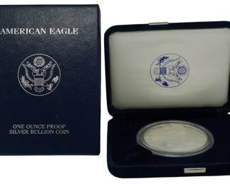 125 - 2005 American Eagle 1 Silver oz Coin with Case