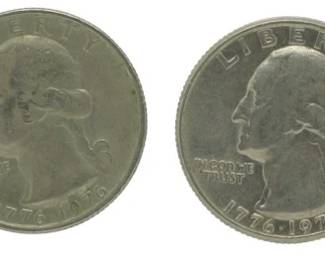 210 - 4 Bicentennial Quarters