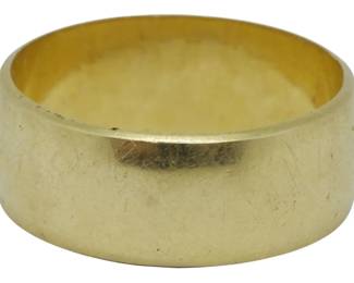 274 - 14K Gold Band Ring Size: 8.5, 0.24oz