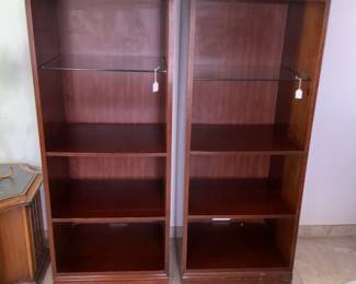 pair of  bookcases -25x19x61