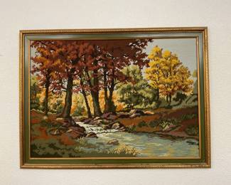Needle Point- Forrest & River-31x23