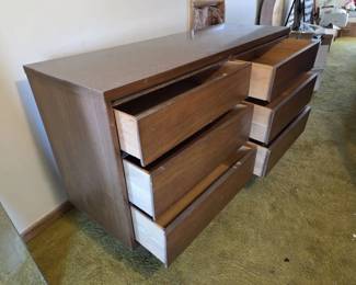 2 MCM Dressers And Headboard