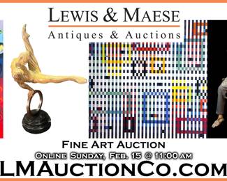 Feb 15th Online Fine Art Auction Lewis and Maese