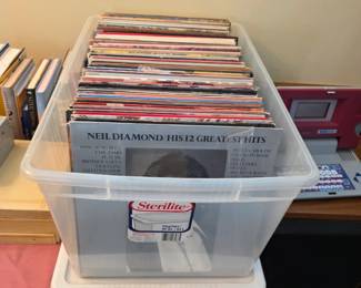 33 rpm record albums.