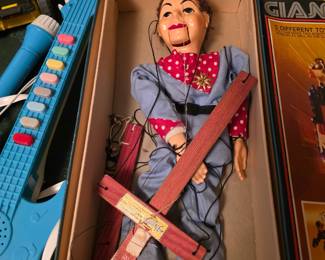 Hazelles Special Talking Marionette string puppet vintage #302 Cowhand With Box