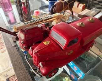 Firetruck decanters. https://modestlambestatesales.hibid.com/