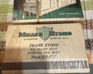 Matchbook ephemera. Advertising. https://modestlambestatesales.hibid.com/