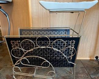 MCM rolling ashtray / magazine rack. https://modestlambestatesales.hibid.com/