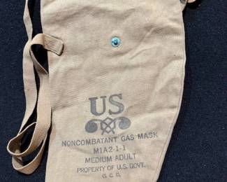 Steam Punk. Gas mask bag. Vintage. https://modestlambestatesales.hibid.com/