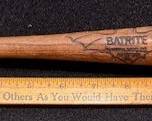 Vintage wooden souvenir bat. Engraved bat. https://modestlambestatesales.hibid.com/