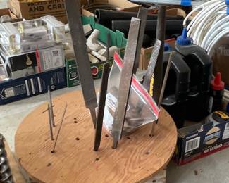 Assorted Hand Files and Clamps, including Nicholson and Crescent brands