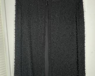 Laurence Kazar Beaded Silk Evening Jacket