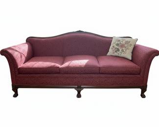 Chippendale Style Camelback Sofa
