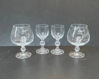 Crystal Brandy Snifters and Cordial Glasses
